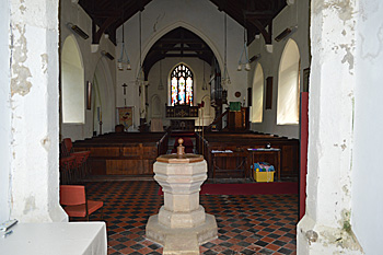 The interior looking east July 2015